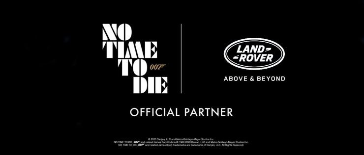 No Time To Die sponsorschap Jaguar Land Roverkopie