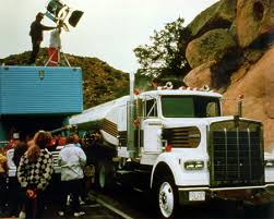 De Kenworth vrachtwagens op locatie in Mexico.
