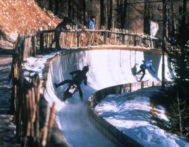 Dominque Julienne op de motor.