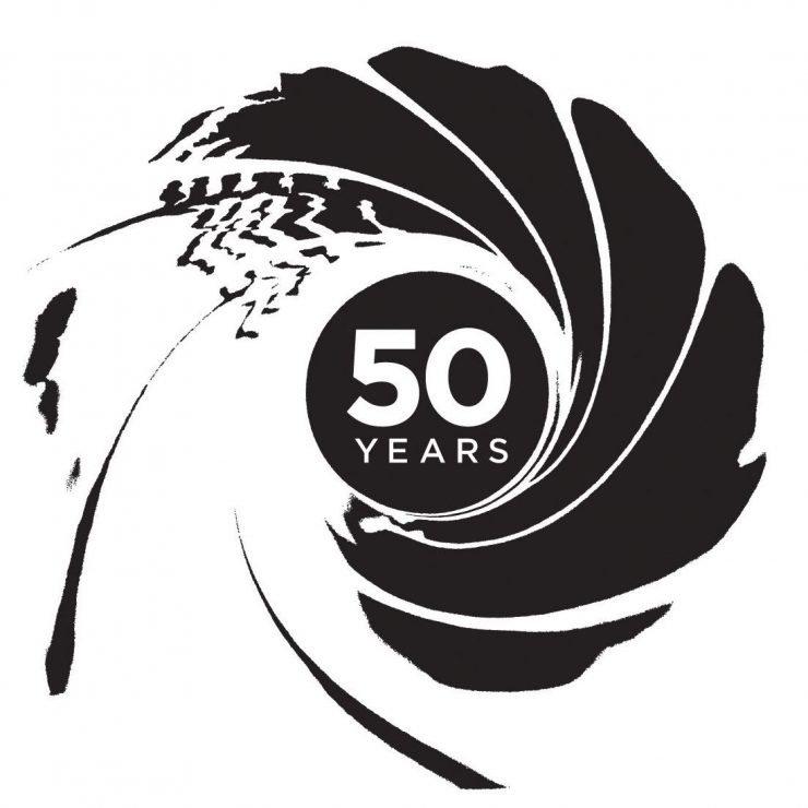 Jubileumlogo 50 jaar James Bond