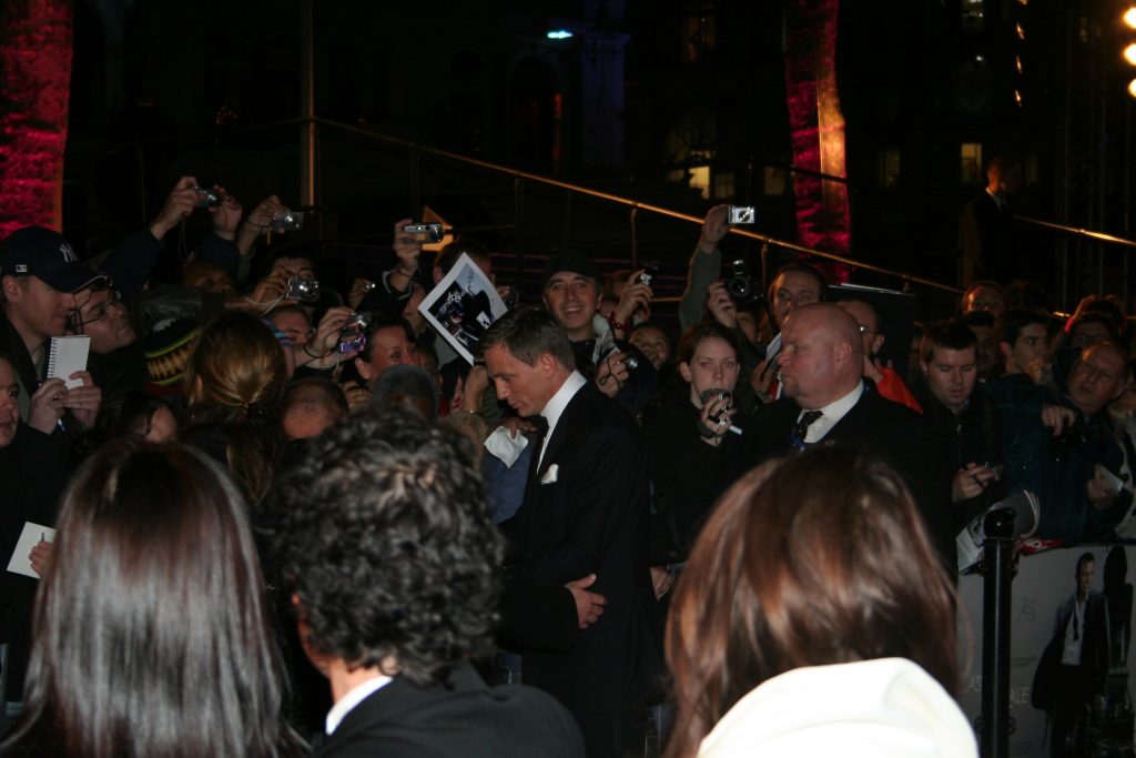Daniel Craig tijdens de wereldpremière van Casino Royale in Londen.
