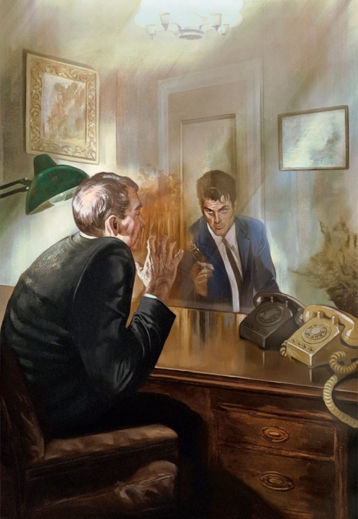 Illustration by Fay Dalton, 2021 from The Man with the Golden Gun