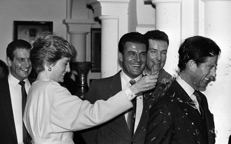 The Living Daylights behind the scene Jeroen Krabbe Thomas Weatley Prince Charles Princess Diana 11 december 1986